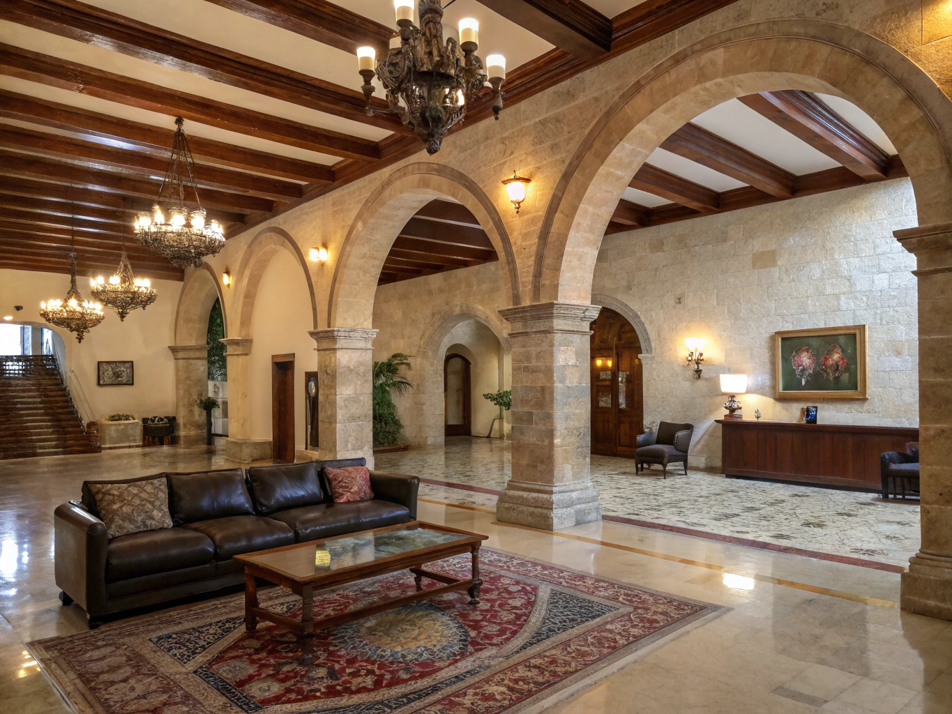 ورودی لوکس قلیان‌سرا با نور طلایی